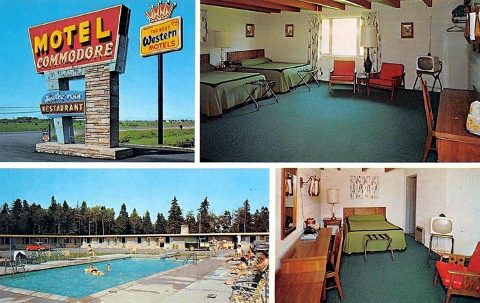 Motel Commodore - Old Postcard And Promos (newer photo)